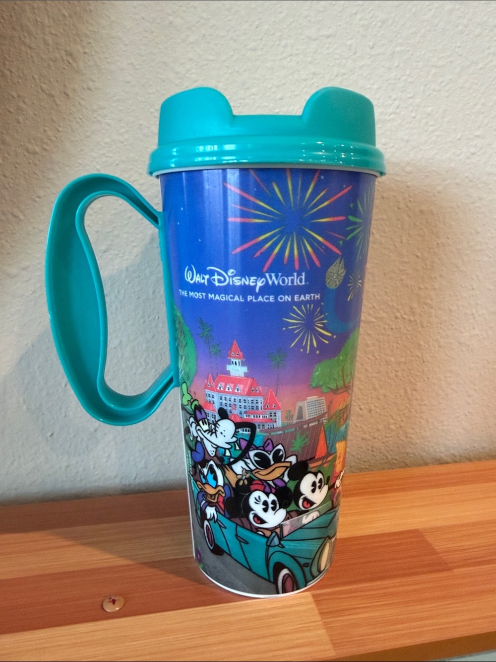 Disney Blue & Teal Mickey & Friends Travel Tumbler